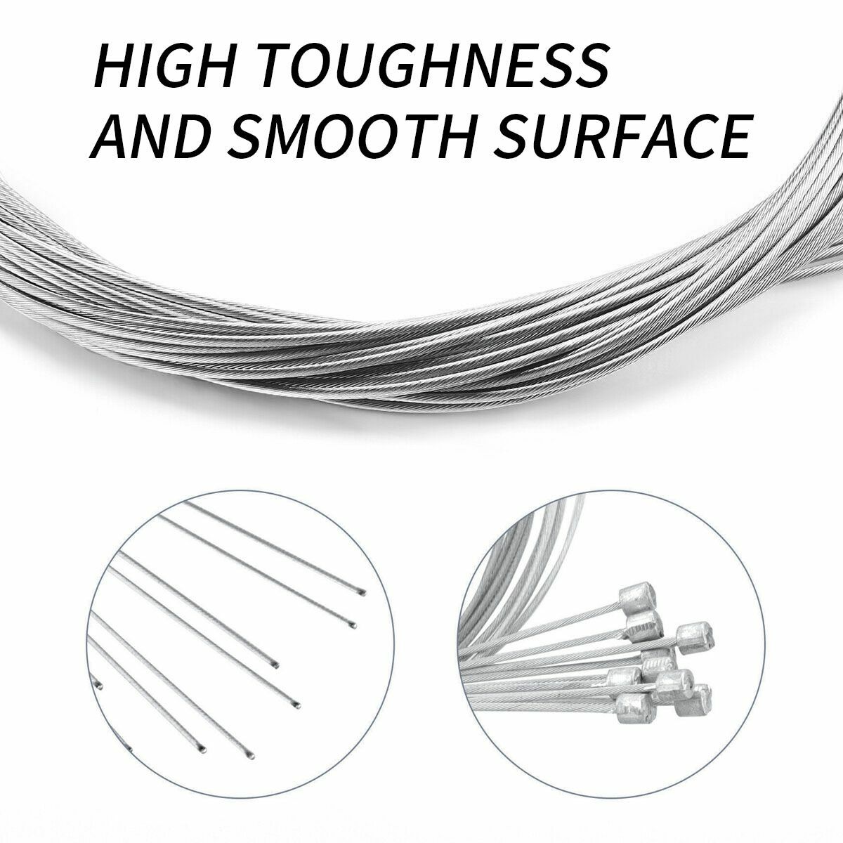 10PCS Bicycle Shift Shifter Derailleur Gear Stainless Steel Inner Cable Wire USA