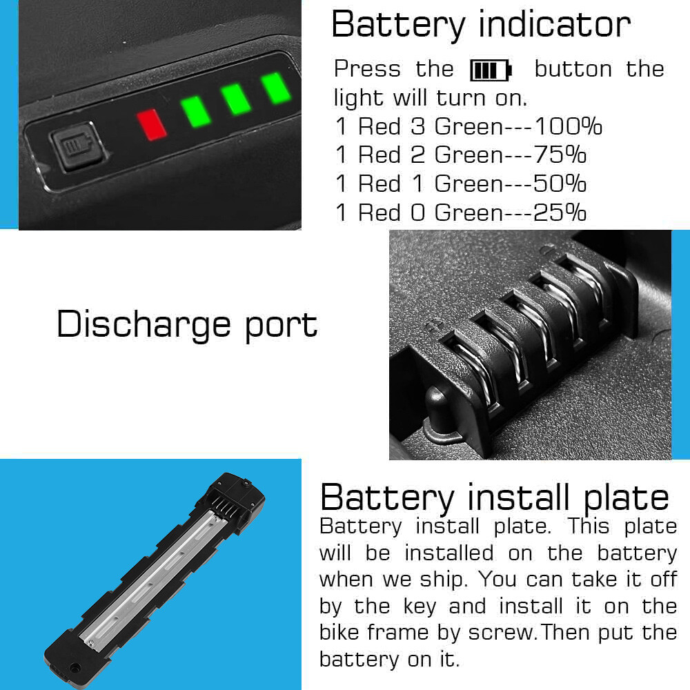 ebike battery 60V 52V 48V 20Ah Lithium Ion Battery for 0~2000W Electric Bicycle