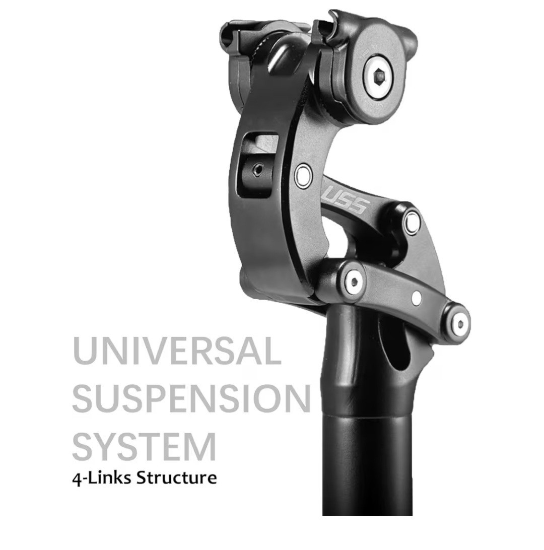 CooMeng SAFORT USS SP18 Suspension Seat Post 4-links Structure 31.6mm