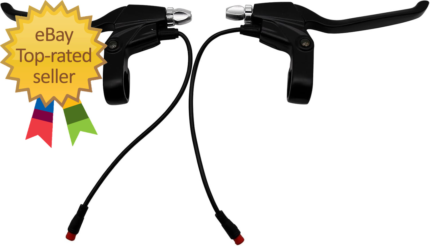 108PPD Ebike Brake Lever Set 2 Pin Male Brake Levers Left and Right Power off