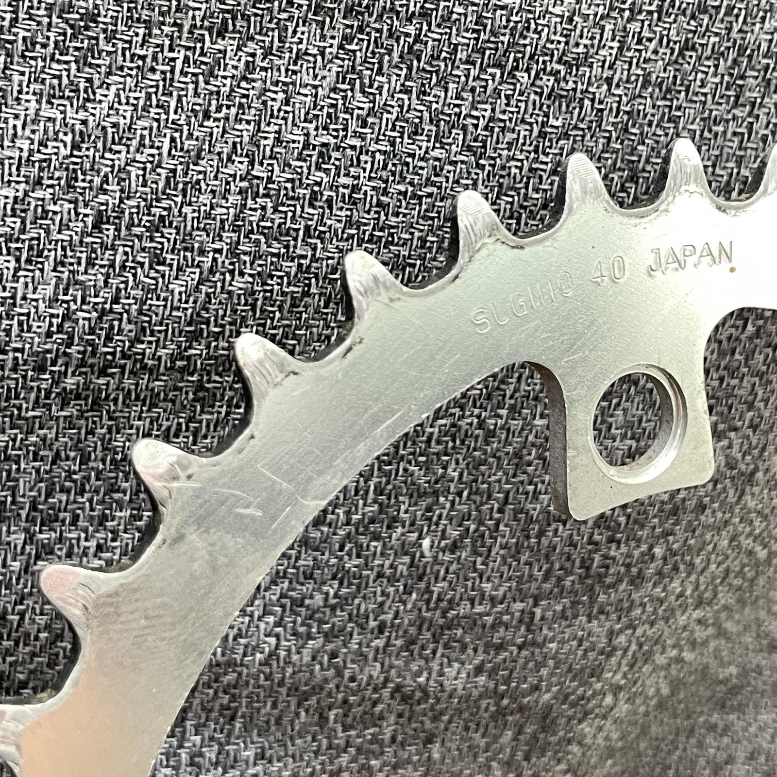Vintage Sugino 40T Chainring 110 BCD 5-Arm Silver Japan Bike 40 Tooth Alloy
