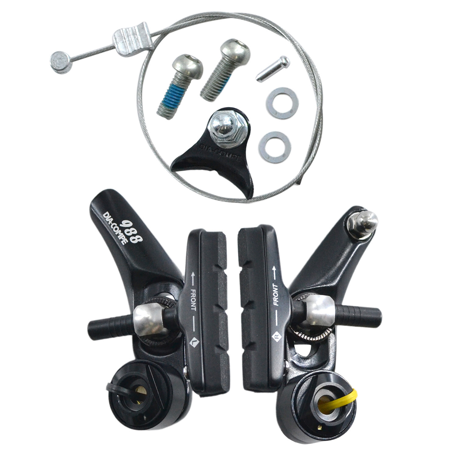 DIA-COMPE DC988EX Cyclocross Cantilever Brake Set (Front & Rear) , Black