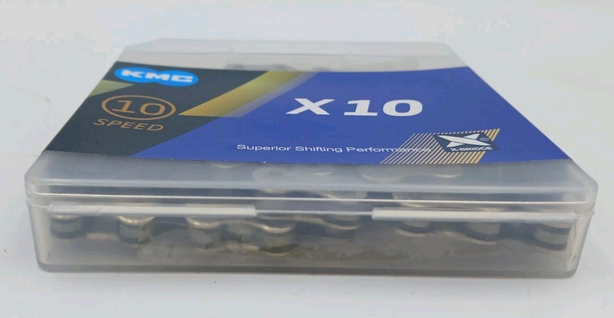 Bike Chain X10, KMC 10-Speed Bike Chain,1/2″ X 11/128″ – 116 Links