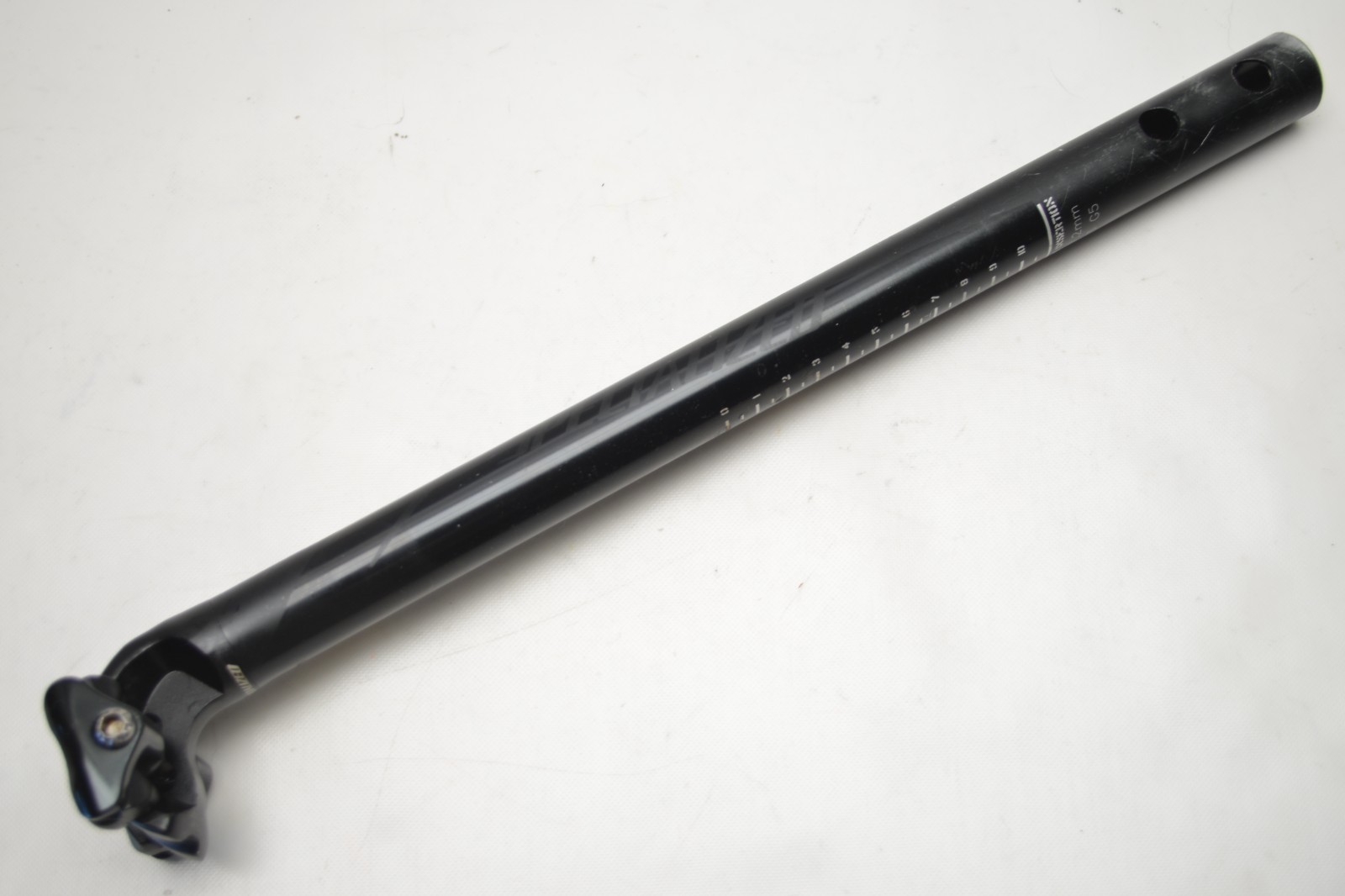 SPECIALIZED SINGLE BOLT RAIL 27.2 MM BLACK ALLOY BICYCLE SEAT POST 400 MM TALL
