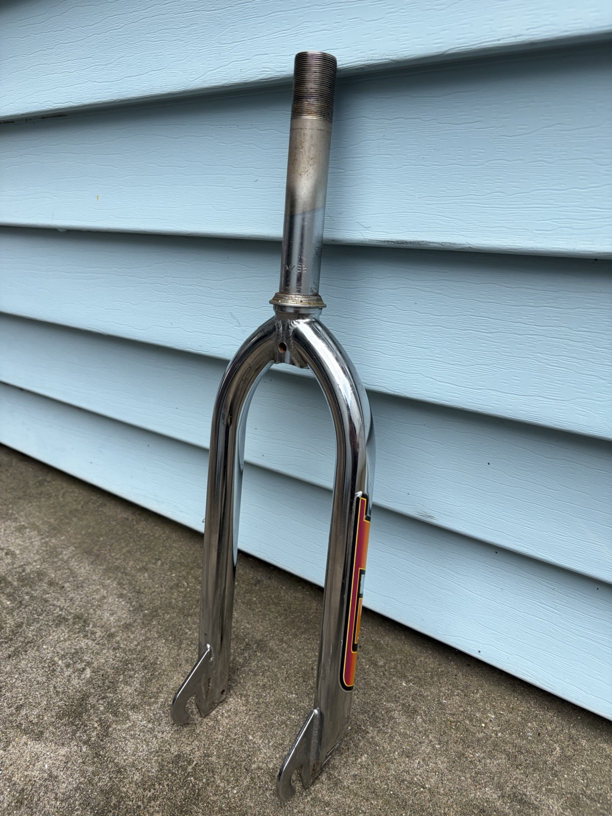 Vintage GT Spinner BMX Fork 20in 1 In Threaded Chrome Old School Forks