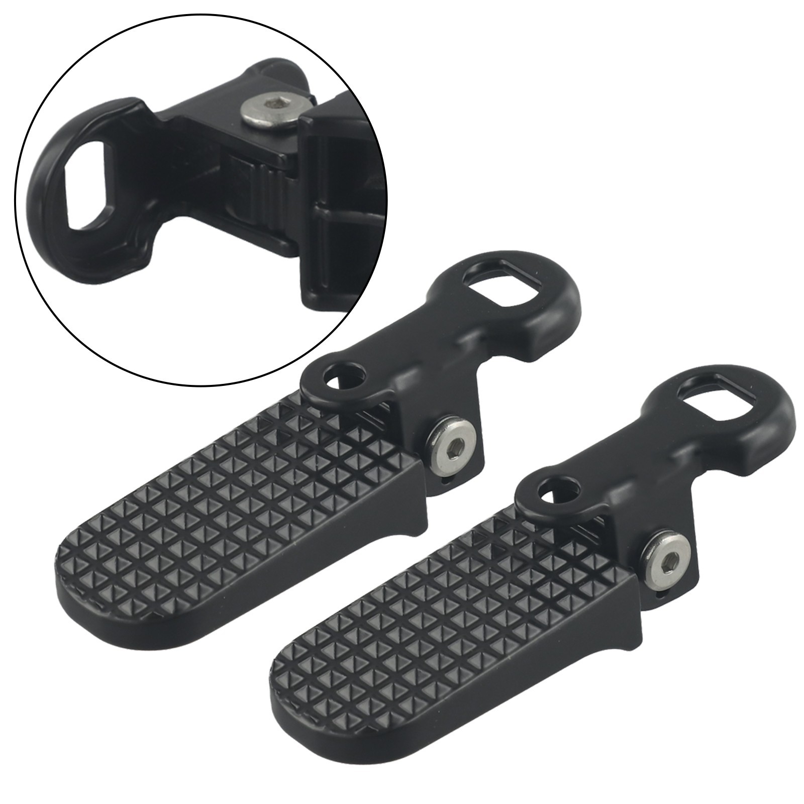 Easy to Store Electric Bike Rear Footrest Peg Lightweight Foldable Pedal