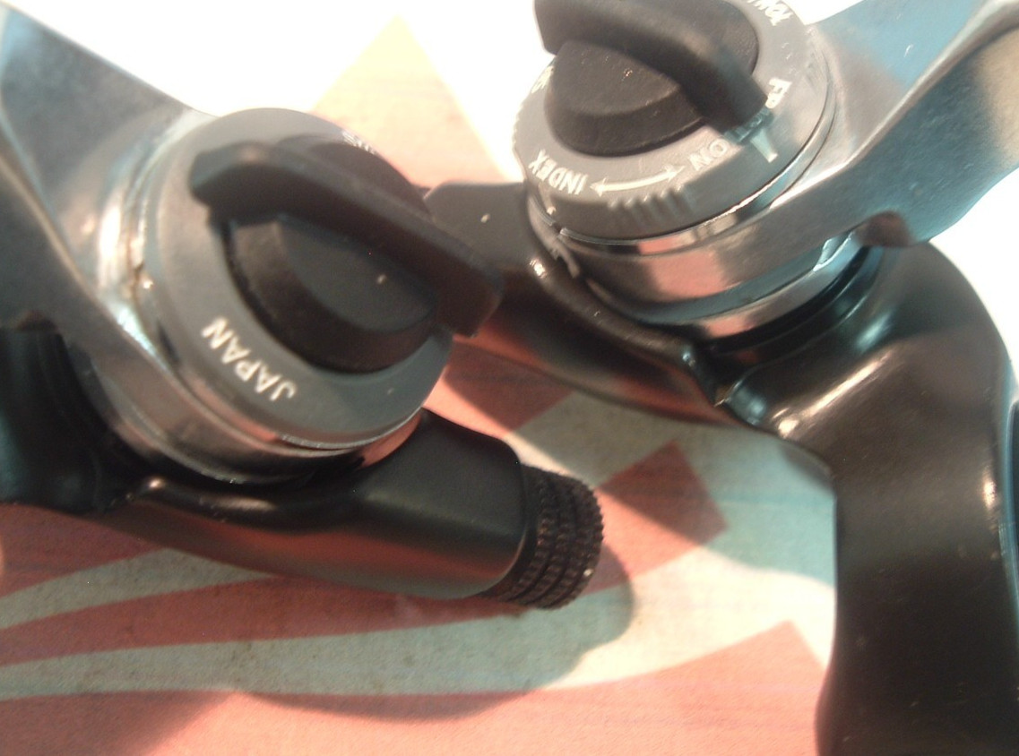 Suntour Japan XC-Sport 6-Spd Thumb Shifters MTB NEW/NOS Cables/Housing- Mint+