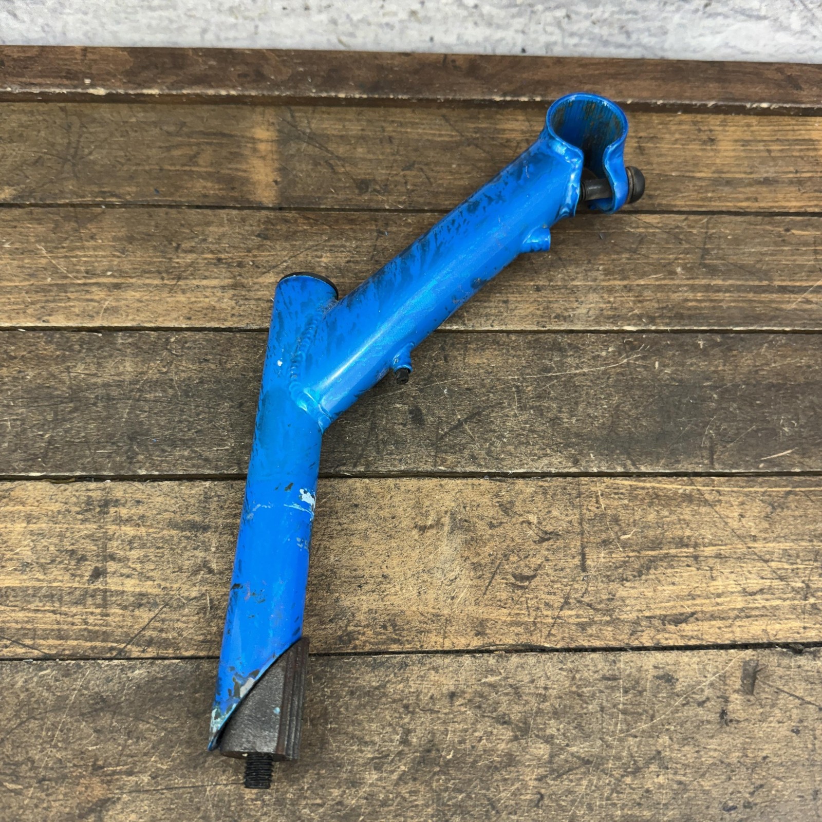 Vintage GT Outpost Blue Quill Stem All Terra 1in 22.2 Splatter Paint Riser MTB