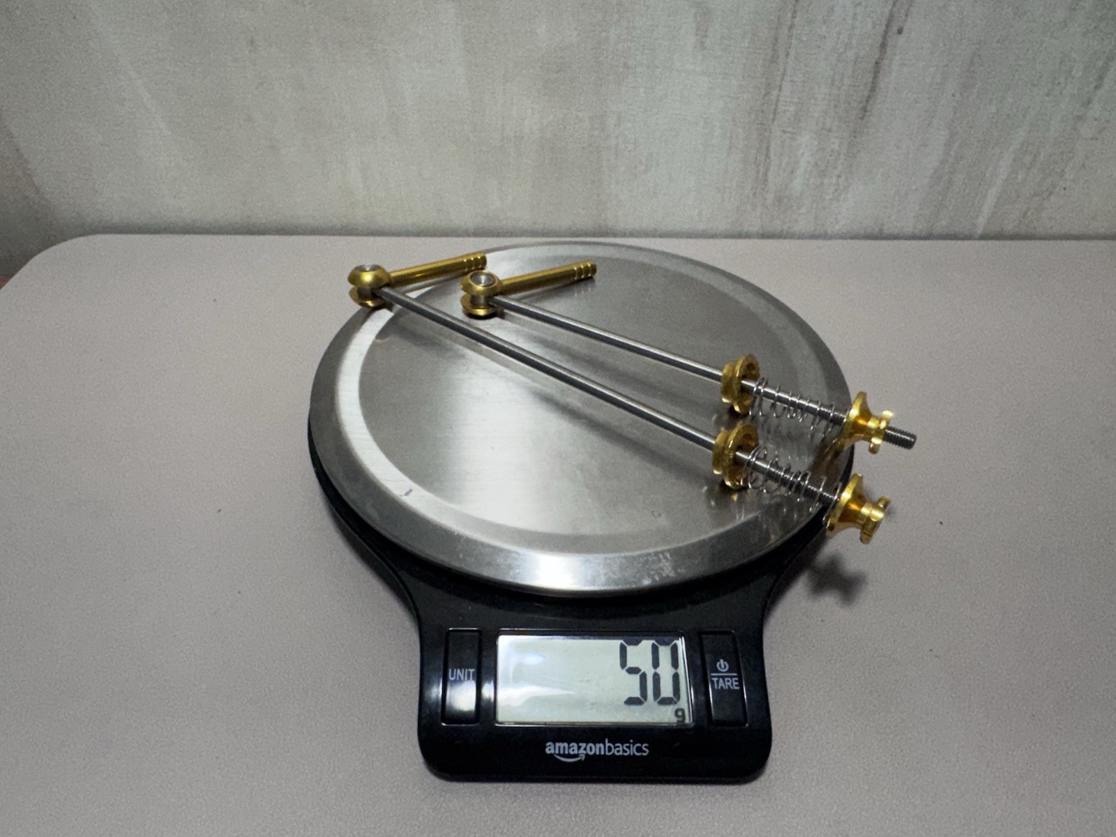 Titanium Ultralight CNC Bicycle Quick Release Skewer Set Gold 50g MTB Road Bike