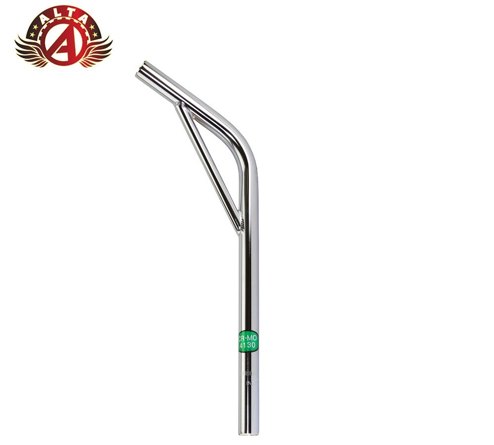 CHROME 22.2MM 7/8 SEATPOST CRO-MO BMX LAYBACK W/SUPPORT LOWRIDER CRUISER BIKE