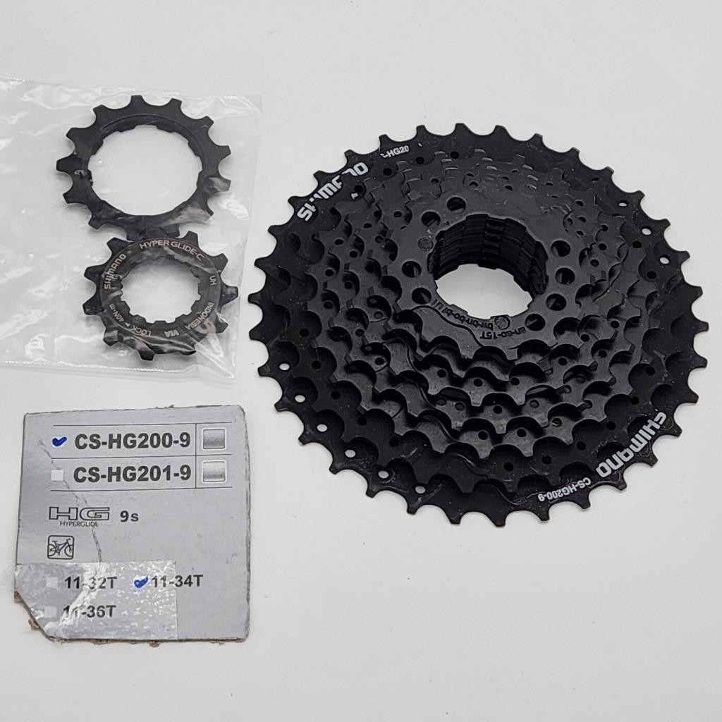 Shimano Tourney CS-HG200 9-Speed 11-34T Black Bicycle Cassette OPEN PACKAGE