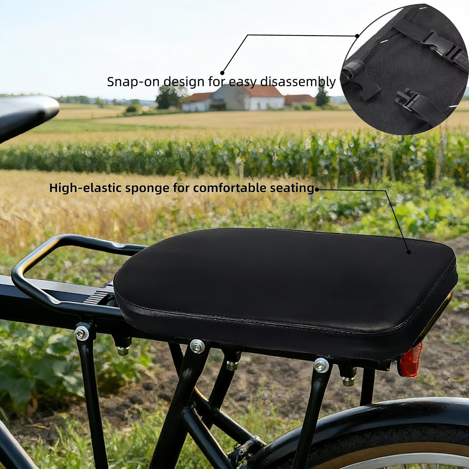 Chhcjqyyf Bike Saddles Universal Fit for Standard and Ebikes Comfortable Bike S