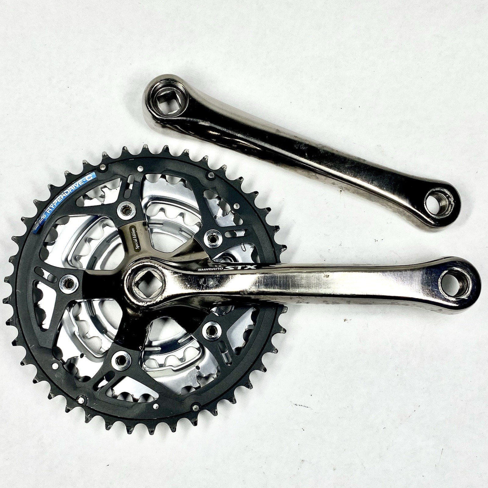 Vintage Shimano STX FC-MC31 Crankset Smoke Grey 175mm Triple MTB FC-MC31-CH