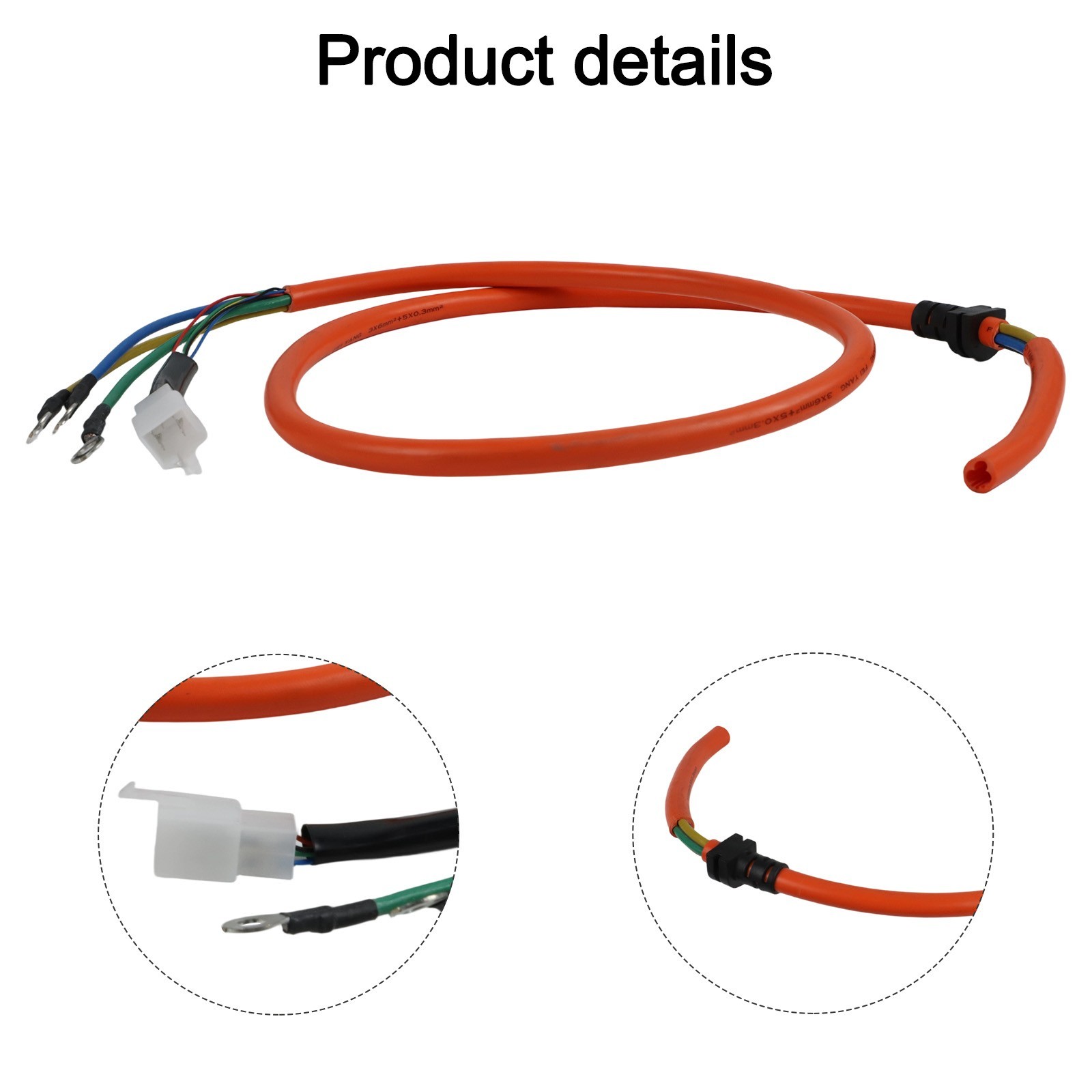 Motor Extension Cable for Electric Scooters and Bicycles Pure Copper Material