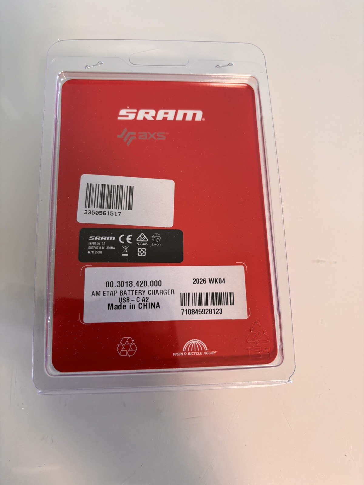 SRAM eTap and AXS USB-C Battery Charger – Black