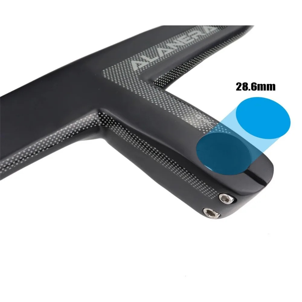 28.6mm Road Bike Carbon Integrated Handlebar with Headset Spacers Computer