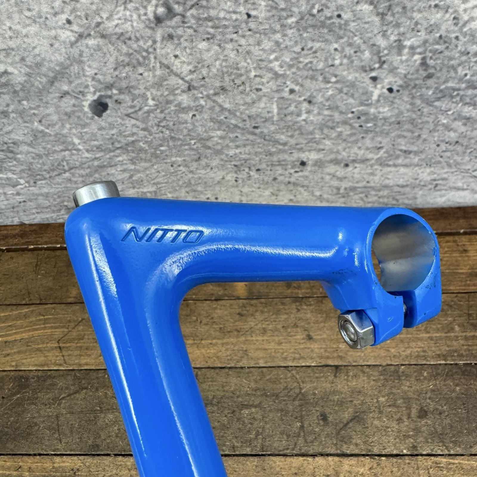 Vintage Nitto U.X 26 Quill Stem Blue 26mm Clamp 95mm Japan NOS 1in 22.2 Cafe
