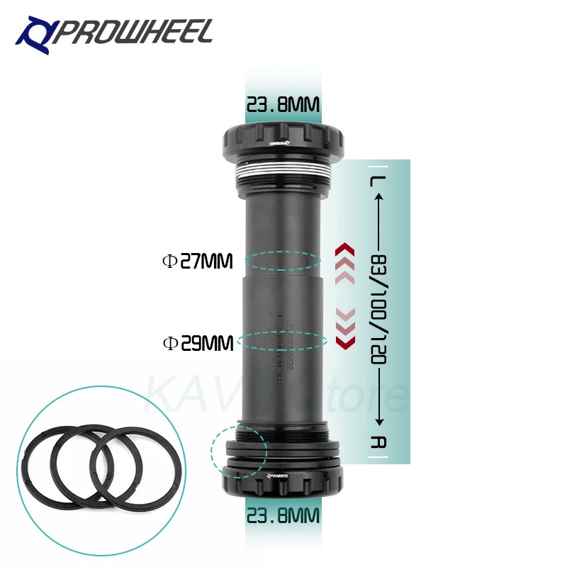 Snow Fat bike Crankset bicyle Crank Arm 104BCD Shaft 176/192mm Bottom Bracket