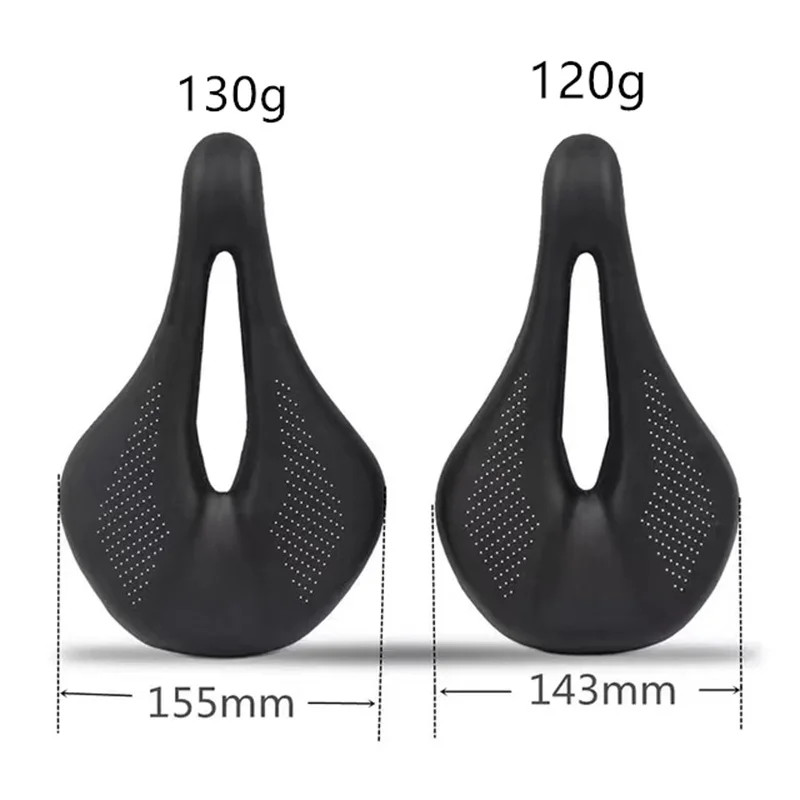 Carbon Fiber Mountain/road Bicycle Seat Ultralight Hollow Leather Seat Cushion