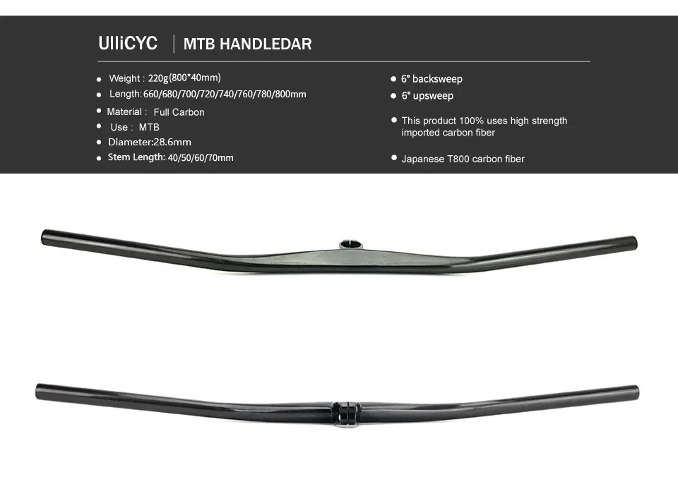 2 Degrees UD Carbon Integrated Handlebar Road Bicycle Riser Bar Stem 40mm