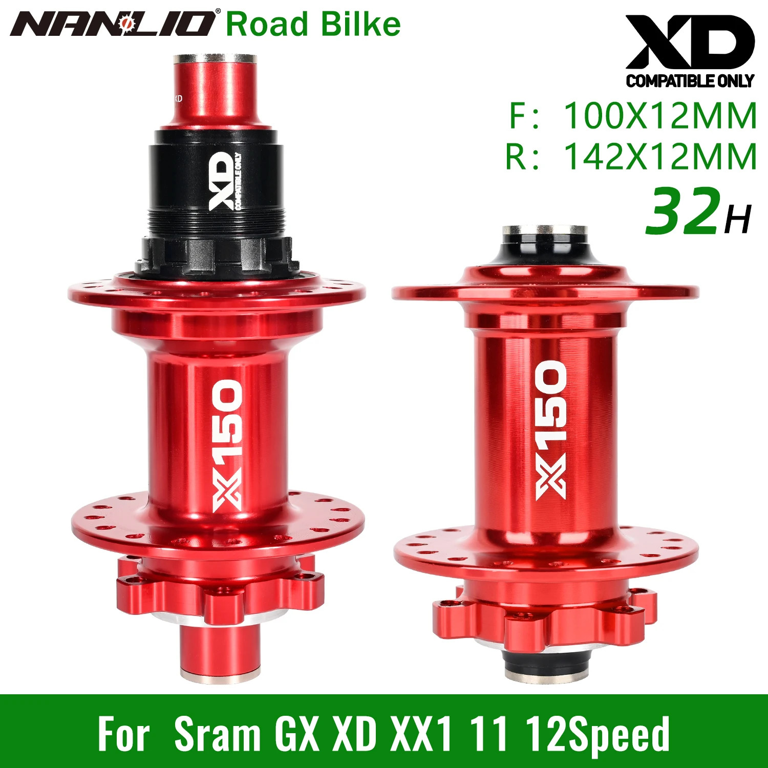 Gravel Riding Front Rear Hubs 28 32 36 Holes HG NX SX MS 11 12 Speed 6 Pawls