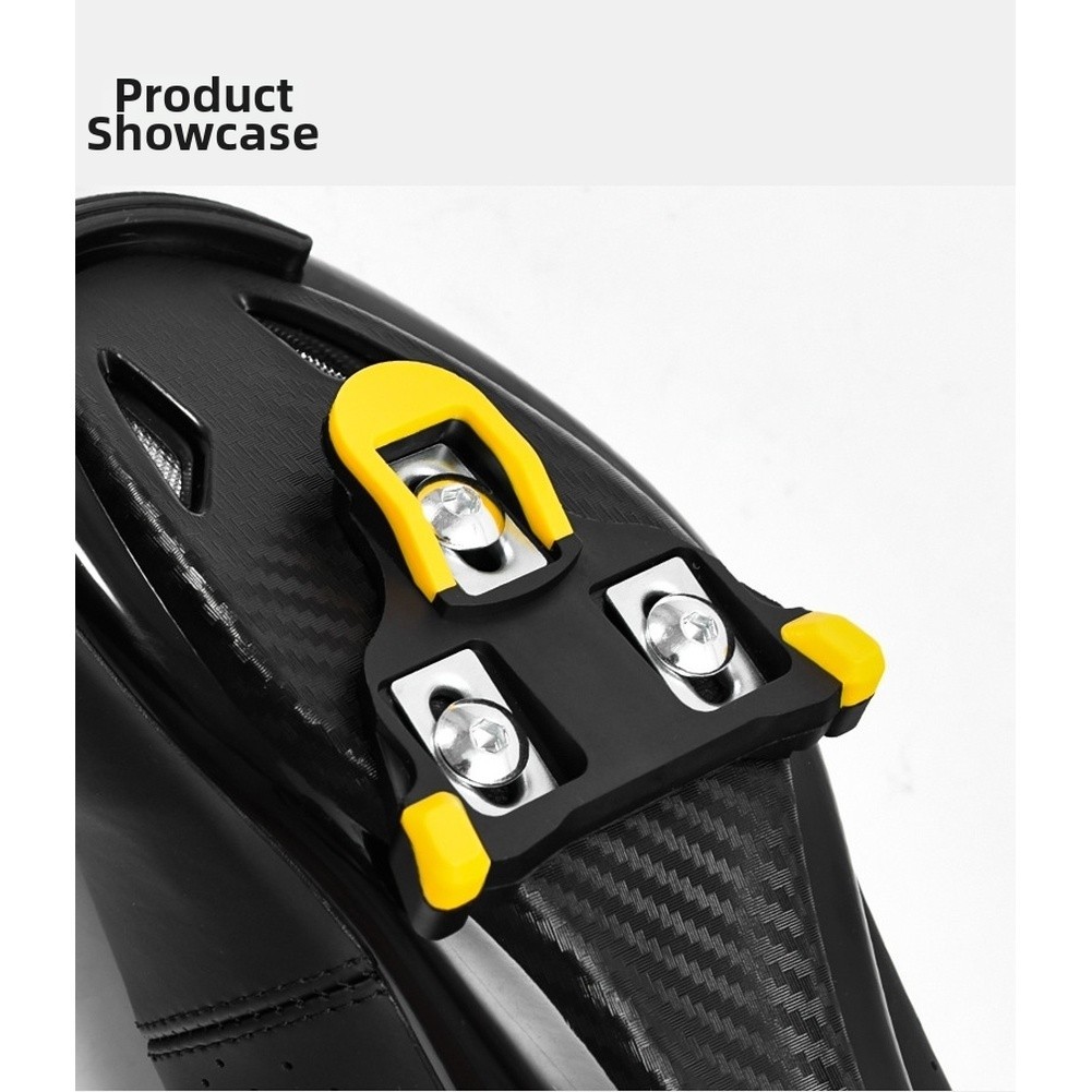 Yellow for Road Bike Cleats Size 8 7cm 6.3 6.8cm with Lock Plate and Lock Bar