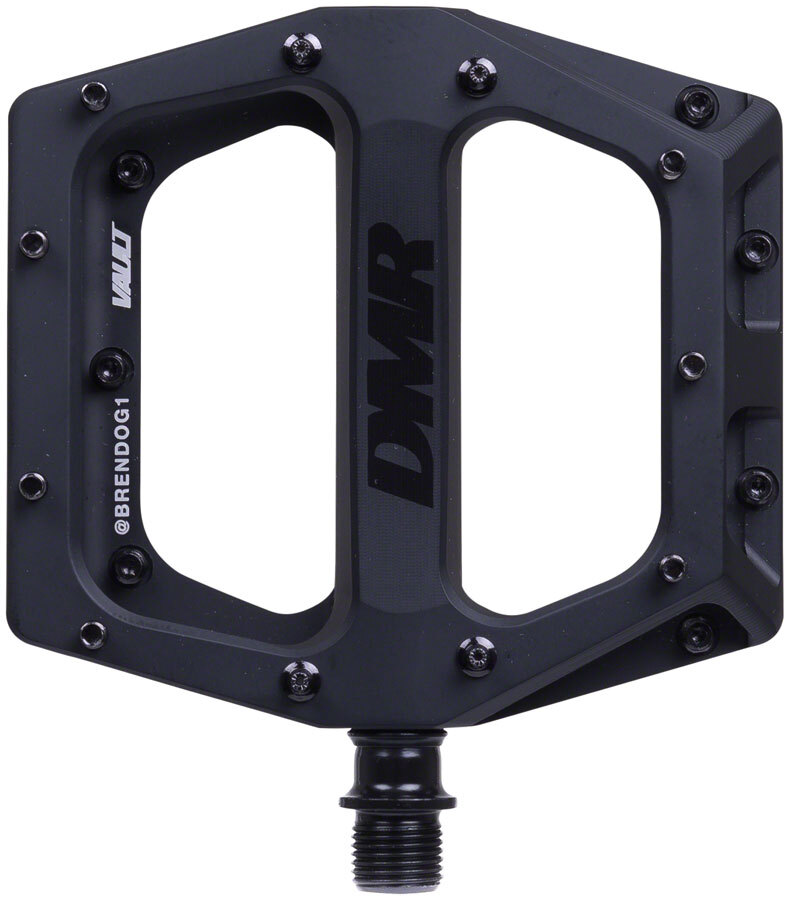 DMR Vault Platform Pedals 9/16″ Concave Alloy Body 22 Removable Pins Matte Black