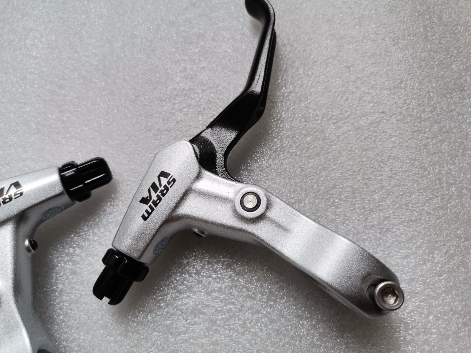 VINTAGE SRAM VIA V BRAKE LEVERS MTB CITY TOURING BIKE PAIR 22.2MM CLAMP
