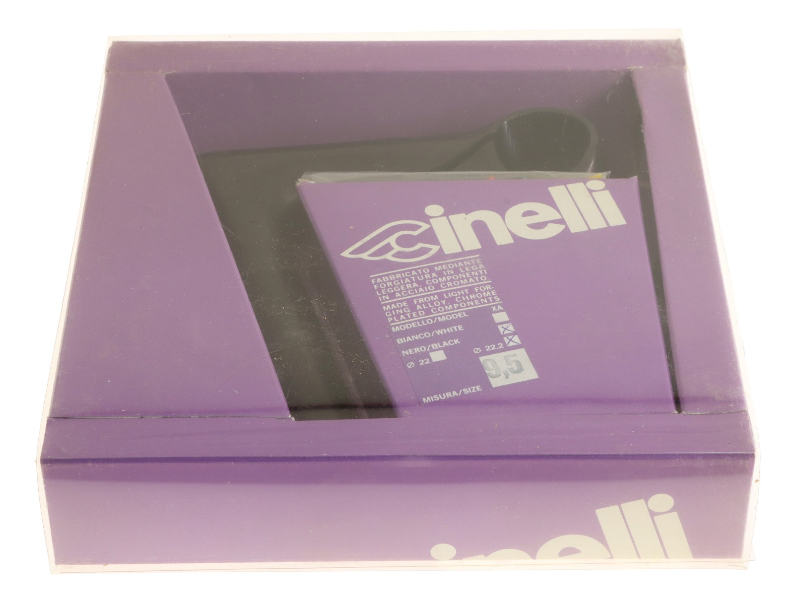 Cinelli 1″ X/A 22.2mm Quill Stem 95mm 26.4mm Clamp Black -17° XA NEW NIB NOS