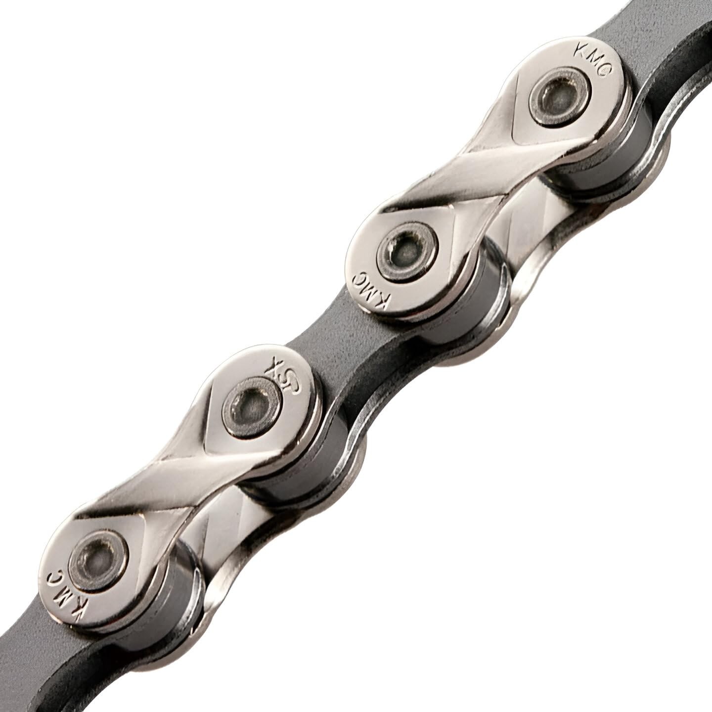 KMC Chain 8SP X8-Silver/Grey – X8.93 116 Link, Nickel Plate / Grey