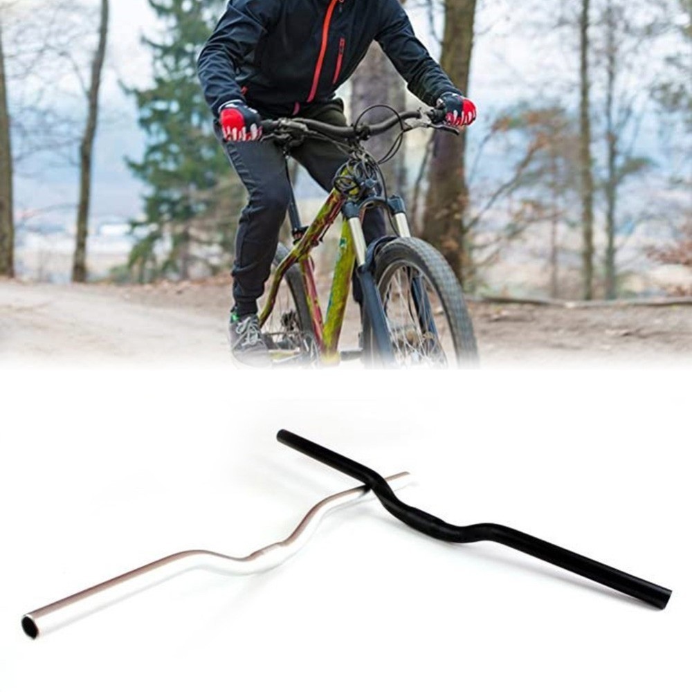 Bicycle Riser Handlebar Aluminum Alloy Mountain Bike Handlebars 25.4*480-580mm