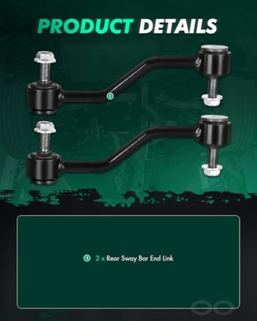 2pcs Suspension Kit 2 Rear Stabilizer/Sway Bar End Link fit for 1999-2004