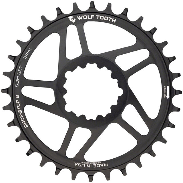 Wolf Tooth Direct Mount Chainring – 36t, SRAM Direct Mount, Drop-Stop B, For SRA