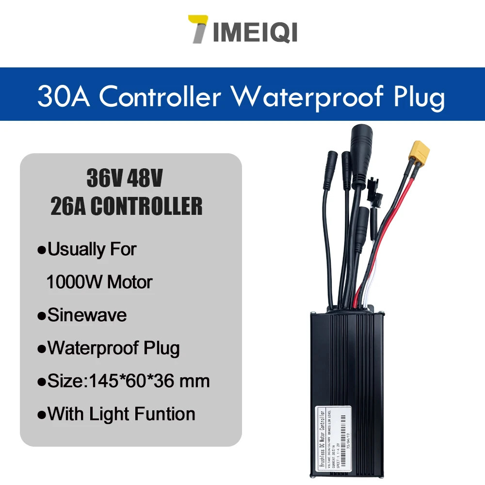 Three-Mode Sine Wave Controller 36V 48V 17/26/30/40A with LCD S866 S966 Display