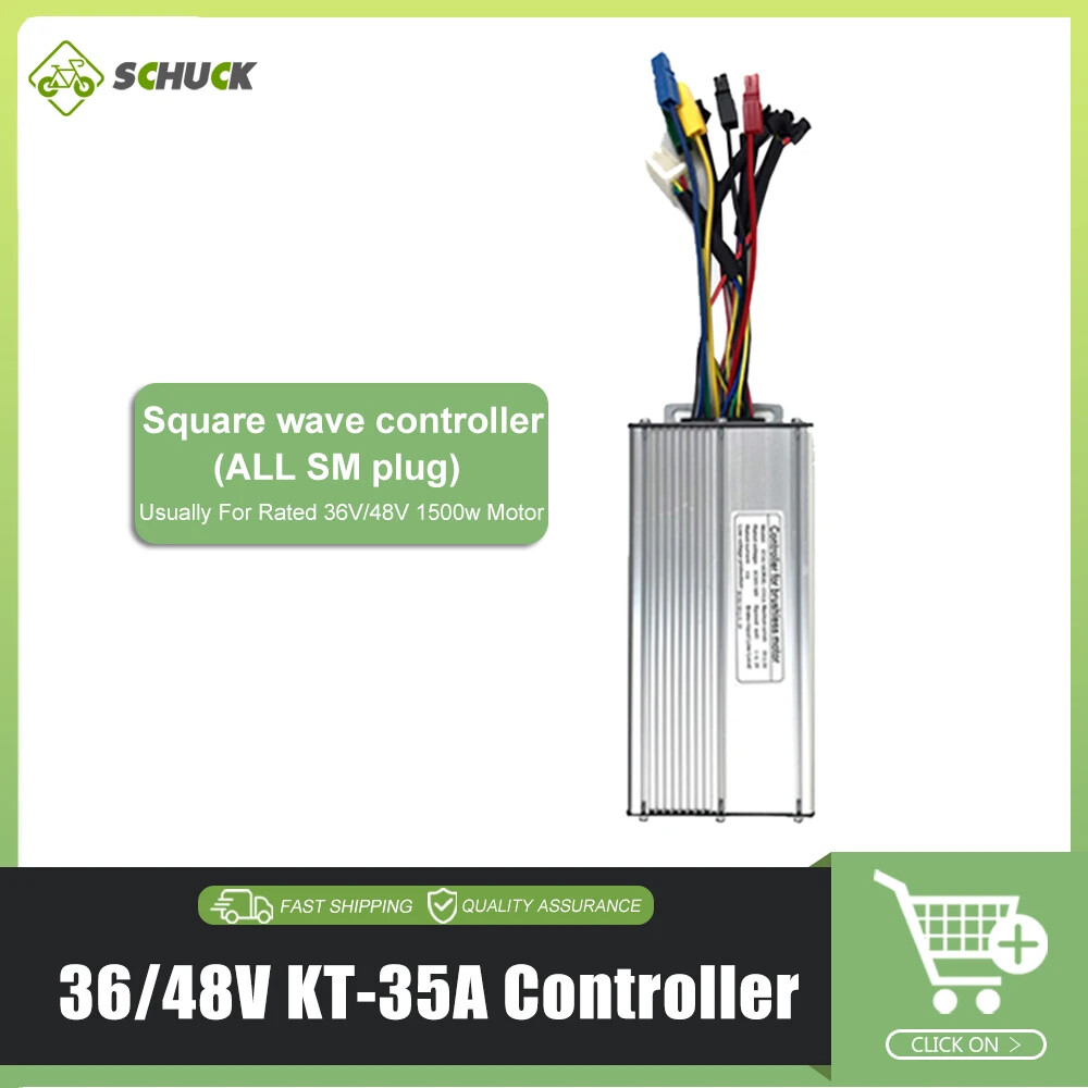 15A-50A E-bike Square Sine Wave Controller Use for 250W-3000W E-bile Motor