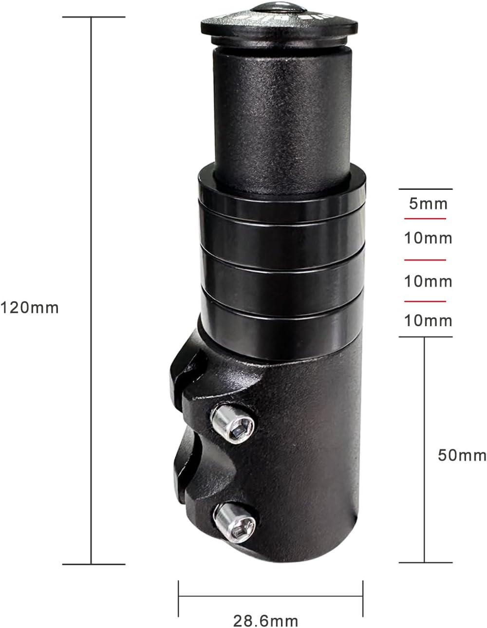 Bike Stem Riser Adaptor Bicycle Fork Head Handlebar Head Up Rising Adapter 28…