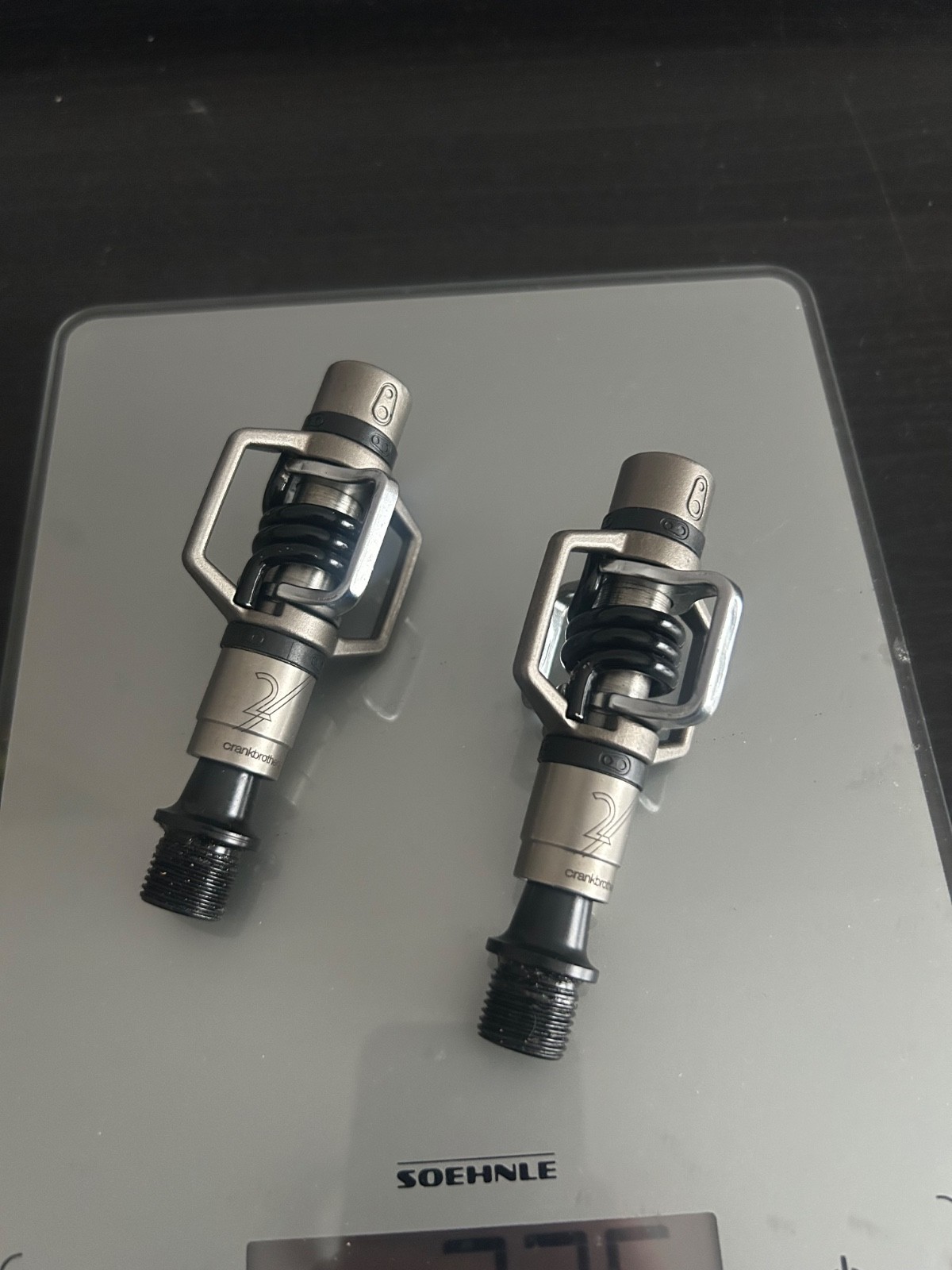 NEW CrankBrothers Eggbeater 2 Clipless Gravel MTB CX Pedals Gray/Black