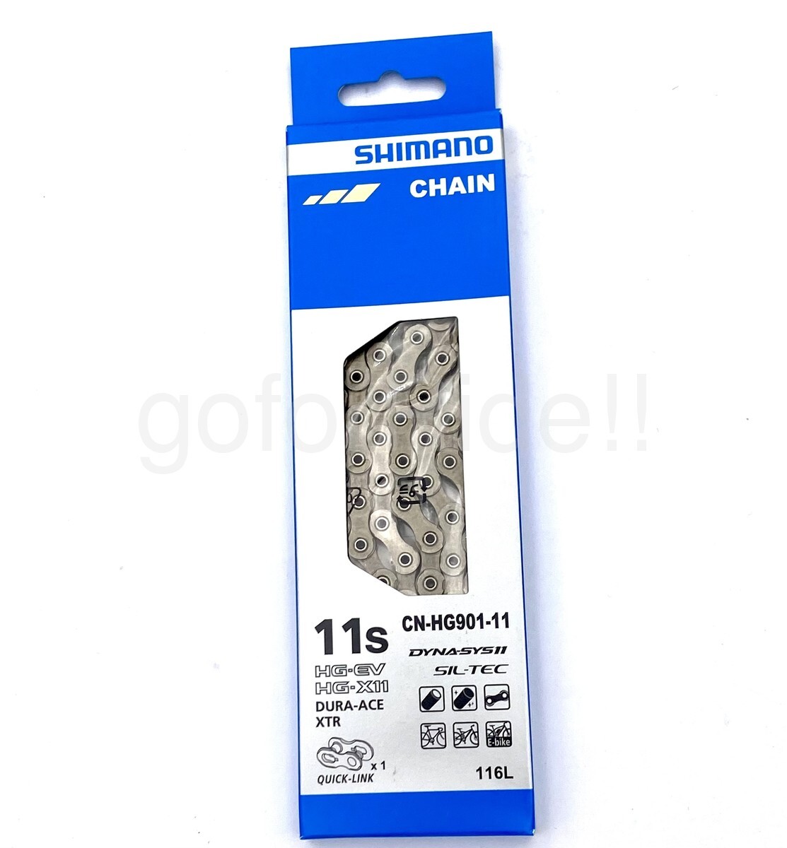 Shimano CN-HG901 11S 116L SIL-TEC Chain for Dura-Ace/XTR/E-Bike New