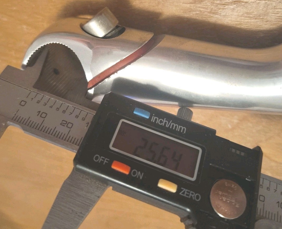 [82] Vintage Cinelli 1R Road Bike Handlebar Quill Stem C Pics 4 Measurements