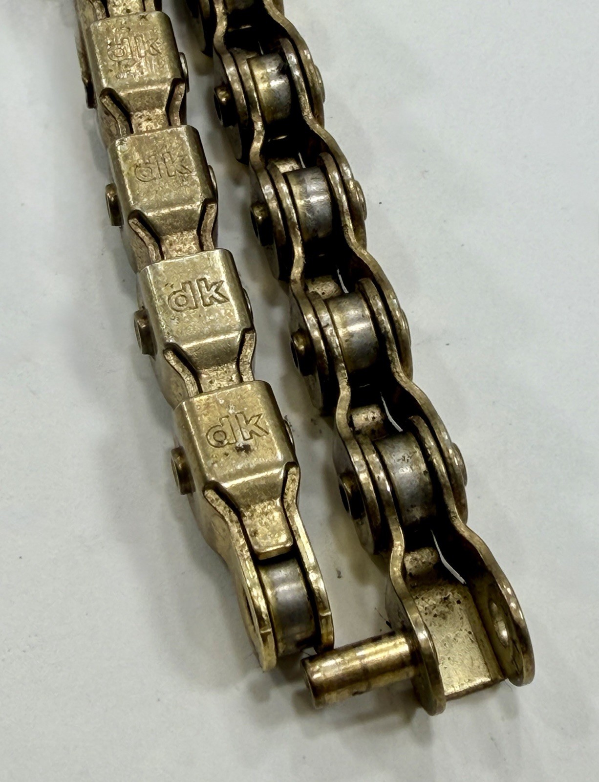DK EXO Half Link Chain 90 Links Gold Mid School BMX Bicycle 1/8 OG 90s Single Sp