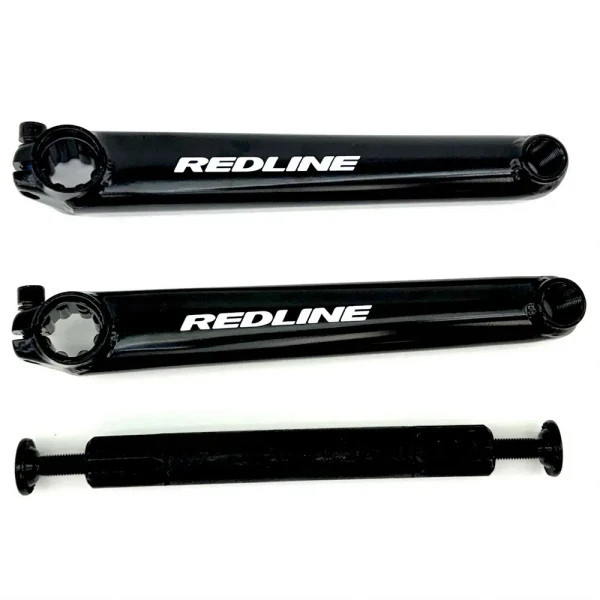 Redline BMX Cranks, OLDSCHOOL GT BMX SE BLACK 175MM 3 PCS 4130 CR-MO NEW