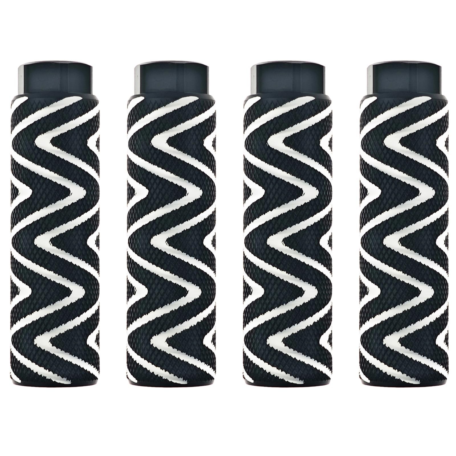 4 Pack Aluminum Alloy Bike Pegs Foot Pedals Backseats Stands Fit 3/8 Inch Axles