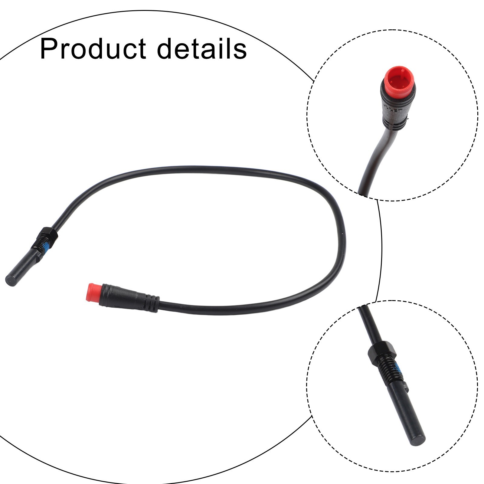 Magnetic Brake Sensor Kit for Ebike 2pcs 2PIN 2A with Long Waterproof Cables