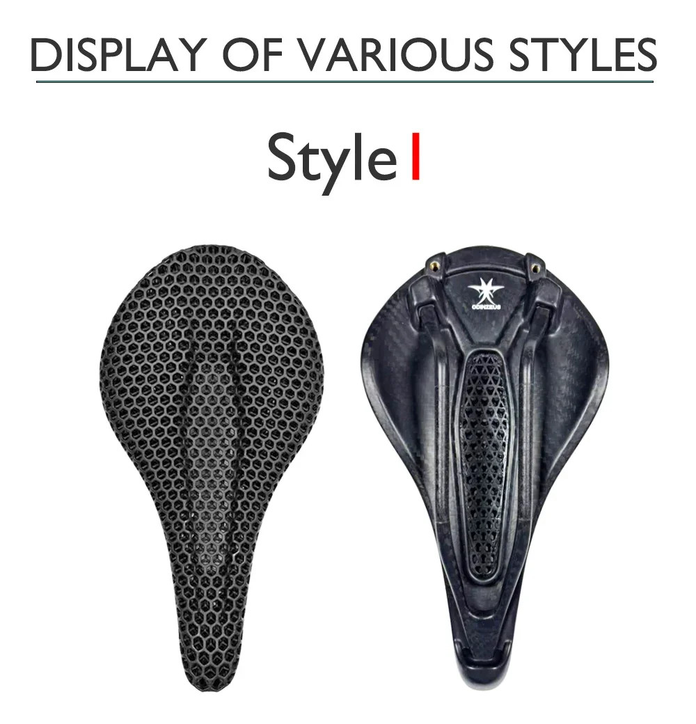 3D Printed All Carbon Seat Cushion MTB/road Bike Breathable Plastic/PVC Saddle