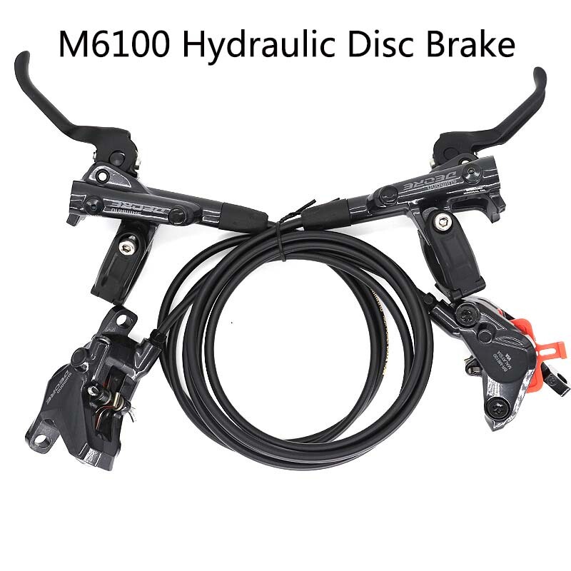 Shimano Deore M6120 BL M6100 BR M6120 Hydraulic Disc Brake 4-Pistol Resin Pad