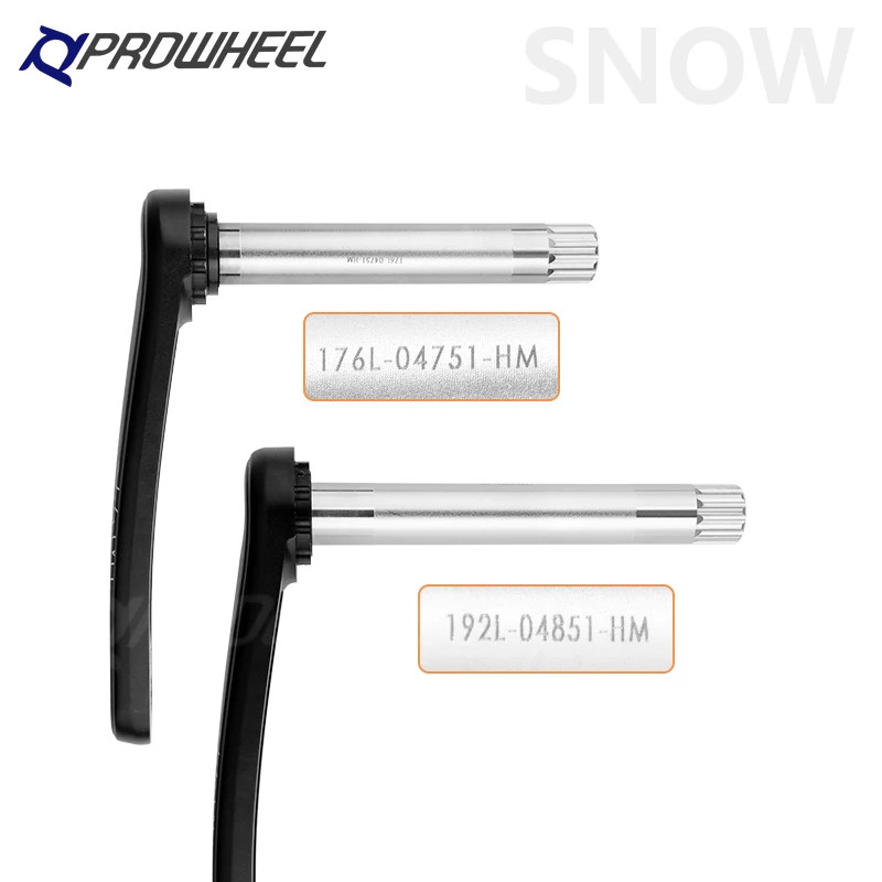 170mm Snow Bike Crankset Axis 176/192mm Fat Tire Cranks Arm with Bottom Bracket