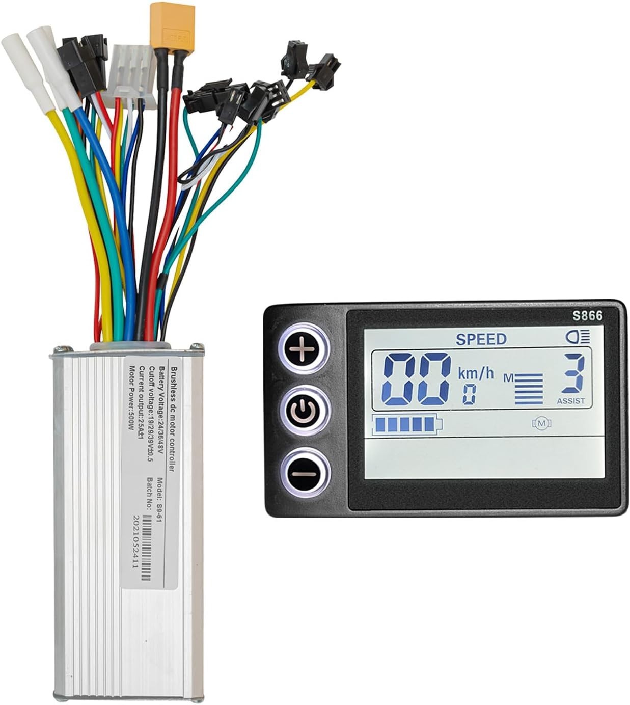 24V 36V 48V Ebike Controller Kit 500W 25A Brushless Motor Controller and Ebik…