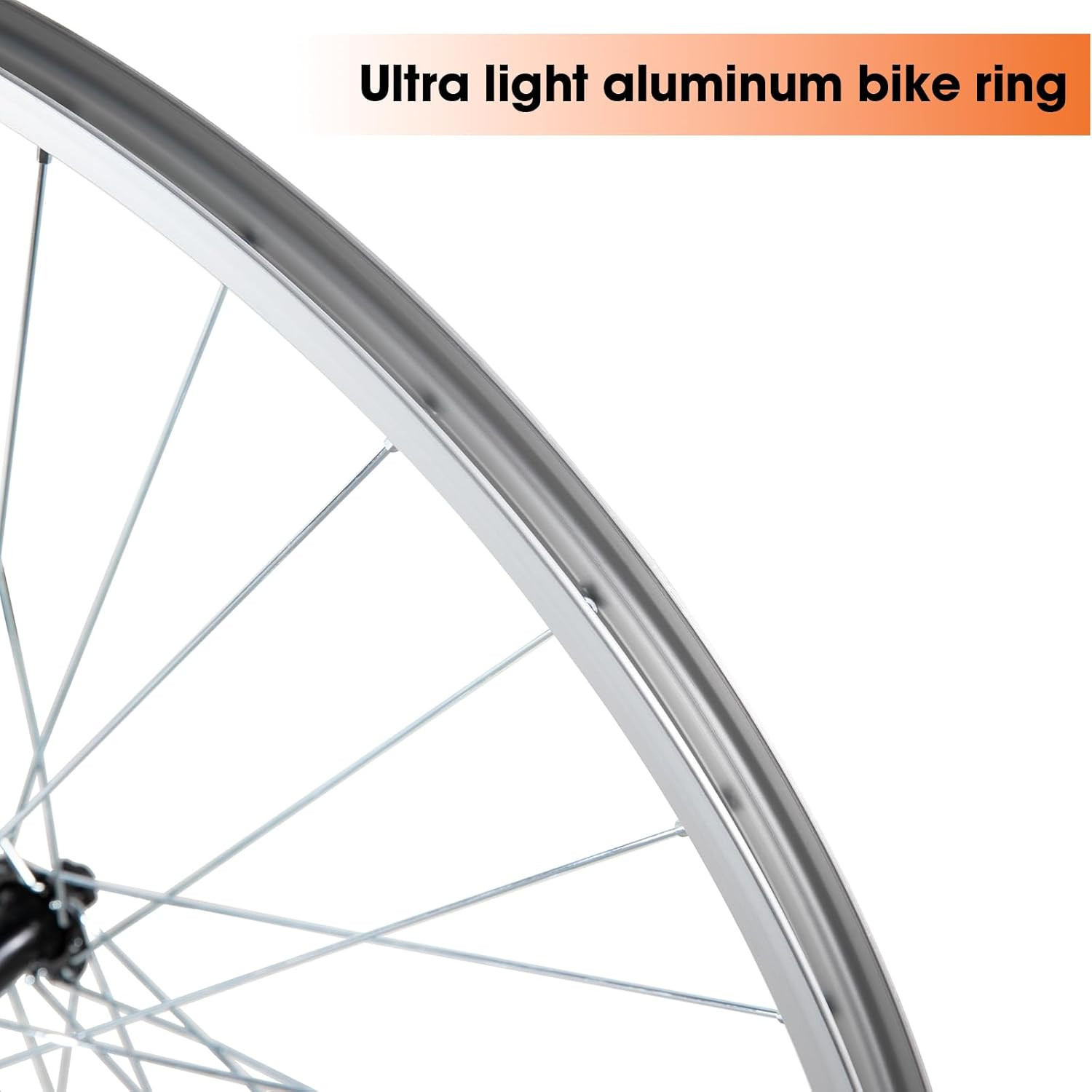 26″ 27.5″ 28″ X1.75″ Alloy Bike Rim for 1.75 to 2.215 Inch Wide Tire, Front & Ba