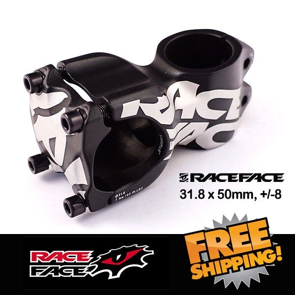 RaceFace Chester 31.8 x 50mm, +/-8 degree MTB Black Stem