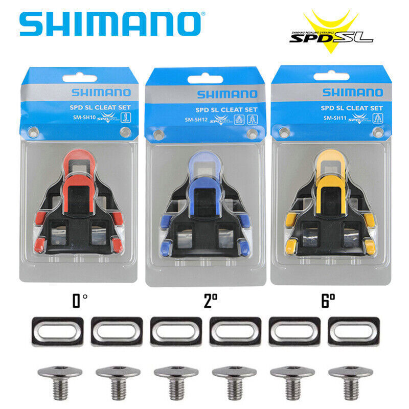 Shimano SM-SH11 SH11 SH12 Cleat set 6 Degree Float SPD-SL Road Bike Pedal Cleats